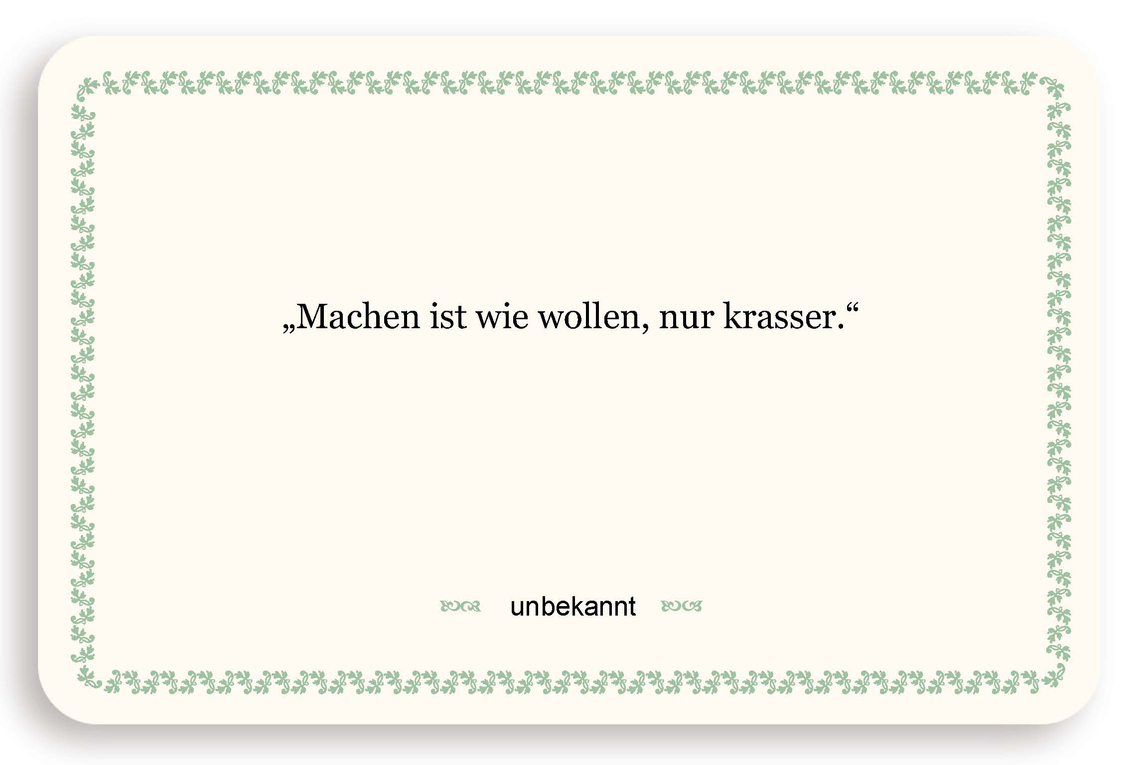 Zitatkarte - Der Weg